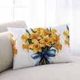 thumbnail image 2 of Yellow Botanical Throw Pillow Cover 20 x 26 Inch Decorative Pillow Cover Spring Garden Florals Wildflowers Lumbar Pillowcase Seasonal Rectangle Cushion Case for Couch Sofa Bed Living Room, 2 of 7