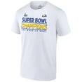 thumbnail image 2 of Men's Fanatics White Los Angeles Rams Super Bowl LVI Champions Stacked Roster T-Shirt, 2 of 5