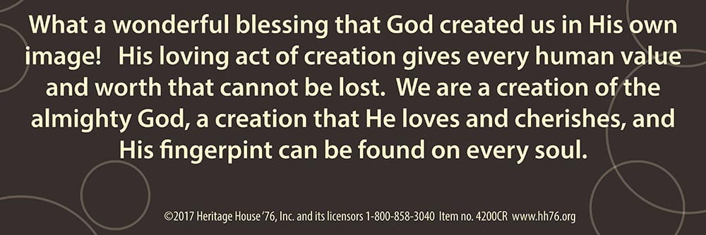 I Am Your Creator Pro-Life Bookmark (Pack of 100)