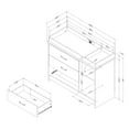 thumbnail image 4 of South Shore Tassio, Farmhouse Changing table, Wide Brown, 4 of 15