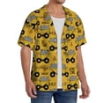 thumbnail image 4 of Honeii 's Modern Truck for men's short-sleeved button-up collared shirt featuring a pocket, perfect for beach vacations, and travel adventures., 4 of 5