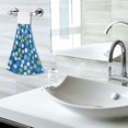thumbnail image 5 of Yayeee Kitchen Hanging Hand Towels Set of 2 with Loop Bathroom Absorbent Tie Towel, Blue Dots, 5 of 7