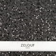 thumbnail image 4 of Zelouf Textured Knit W/ Sequins And Eyelash  , Sewing, DIY, Crafts Fabric by the Yard, Black, 20 Yard, 4 of 5
