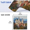 thumbnail image 5 of GZHJMY Beautiful Castle Cloth Napkins Washable Reusable Polyester Dinner Napkins 20 x 20 Inch for Home Weddings Parties Holiday Table Napkins Set of 1, 5 of 6