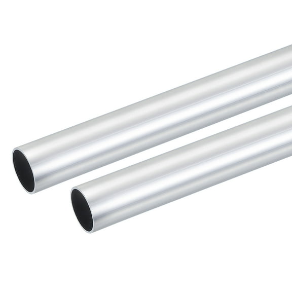 Uxcell 6063 Aluminum Tube, 22mm OD 1mm Thickness 300mm Length Aluminum Round Tubing 2 Pcs