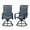 Plain Backrest-Blue, variant on Patio Swivel Chairs Set of 2, Waterproof Outdoor Dining Chairs with All-Weather Textilene Mesh, High Back Rocker Chairs for Deck, Garden, and Backyard (Blue)