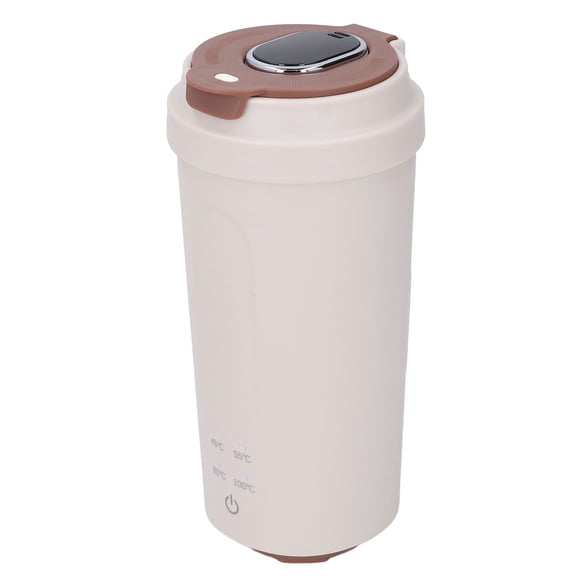 Calentador Hervidor Eléctrico Portátil De Acero Inoxidable 500ml 300W Viaje Mini Botella Aislada De Agua Caliente Para Té Café Leche