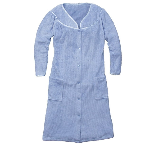 Bigbolo SnapFront Fleece Robe with Pockets by Sawyer Creek2X