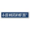 thumbnail image 1 of SignMission SSN-Wheatear Msf 390 Panneau de Rue 4 x 18 Po. - USS Wheatear Msf 390, 1 of 1
