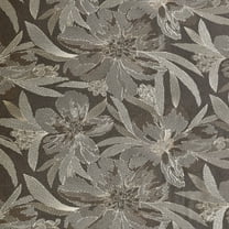 Fabric Mart Direct Brown, Beige Poly Wool Fabric By The Yard, 54 inches or 137 cm width, 4 Continuous Yards Beige Wool Fabric, Flower Embroidery, Upholstery Drapery Curtain Wholesale Fabric