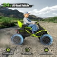 thumbnail image 4 of TOKTOO 24V 4WD Powered Ride on ATV Car for Big Kids, Ride on Toys for Boys Girls with 4 Wheels, 800W Powerful Motors, Remote Control, Shock Absorbers-Bright Green, 4 of 8