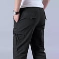 thumbnail image 4 of Men Breathable Utility Cargo Pants Rugged Light Multi Storage Tapered Outdoor Work Pants S-XL, 4 of 10