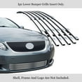 thumbnail image 2 of APS Compatible with Lexus GS 300 2006 & 07 350 450H & 05-07 430 Lower Bumper Chrome Billet Front Grill Grille Insert T65454A, 2 of 7
