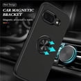 thumbnail image 2 of [PST] Google Pixel 9A Ring Case, Hybrid Magnetic Kickstand Case Cover with Invisible Ring Stand, 2 of 5