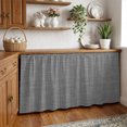 thumbnail image 3 of Dark Gray Solid Cabinet Curtains for Kitchen 28"Wx51"L, Cloth Cool Gray Linen Texture Industrial Under Sink Skirt Magic Tape Short Curtain Decorative Privacy Panel for Pantry Cabinet Opening, 3 of 9