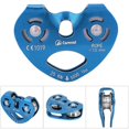 thumbnail image 3 of 25KN Aluminium Alloy Heavy Duty Single Swivel Rope Pulley Block Climbing (blue), 3 of 4