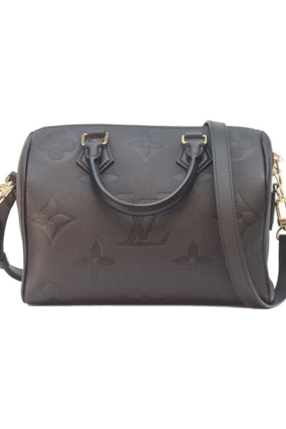 Pre-Owned LOUIS VUITTON M58951 Monogram Empreinte Noir Speedy 25 Shoulder Bag Black Gold...