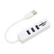 thumbnail image 4 of USB2.0 Hub Almacenamiento de tarjetas de memoria Lector de tarjetas Transmisión de alta velocidad Plug and Play Divisor USB de fácil accesoBlanco, 4 of 5