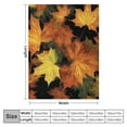 thumbnail image 4 of Nawypu Fall Maple Leaves Throw Blanket Cozy Soft Autumn Thanksgiving Blanket for Couch Sofa Chair Bed Fuzzy Thermal Travel Blankets Home Holiday Decoratives, 4 of 6