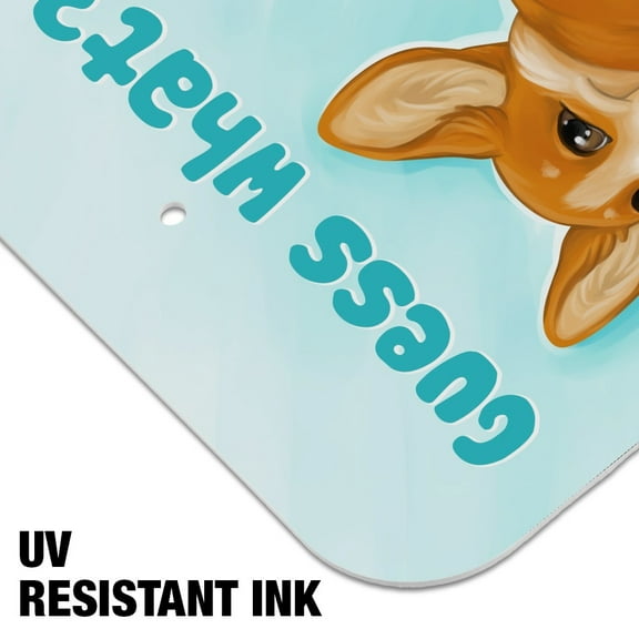 Guess What Corgi Butt Funny Joke Home Business Office Sign