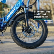 GOTRAX F2V2 Folding 20 Electric Bike for Adults, 7-Speed, 20 mph&50 Mile, 300 lb Max Load, Black