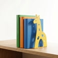 thumbnail image 4 of REGALWOVEN Decorative Metal Bookends with Hollow Tree Design, Book Ends for Shelves, Non-Skid Bookshelf Organizer Yellow 5.1"L x 4.3"W x 8.7"H, 4 of 5