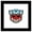 Black Framed Version, variant on Gallery Pops Hasbro Transformers - Autobot Faction Icon Wall Art, Black Framed Version, 12" x 12"