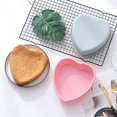 thumbnail image 4 of 7inch Molde para pasteles de 4/7/9/10 pulgadas, silicona Flexible antiadherente, forma de corazón multifuncional, bandeja para hornear pan Diy, molde para Cocina, 4 of 5