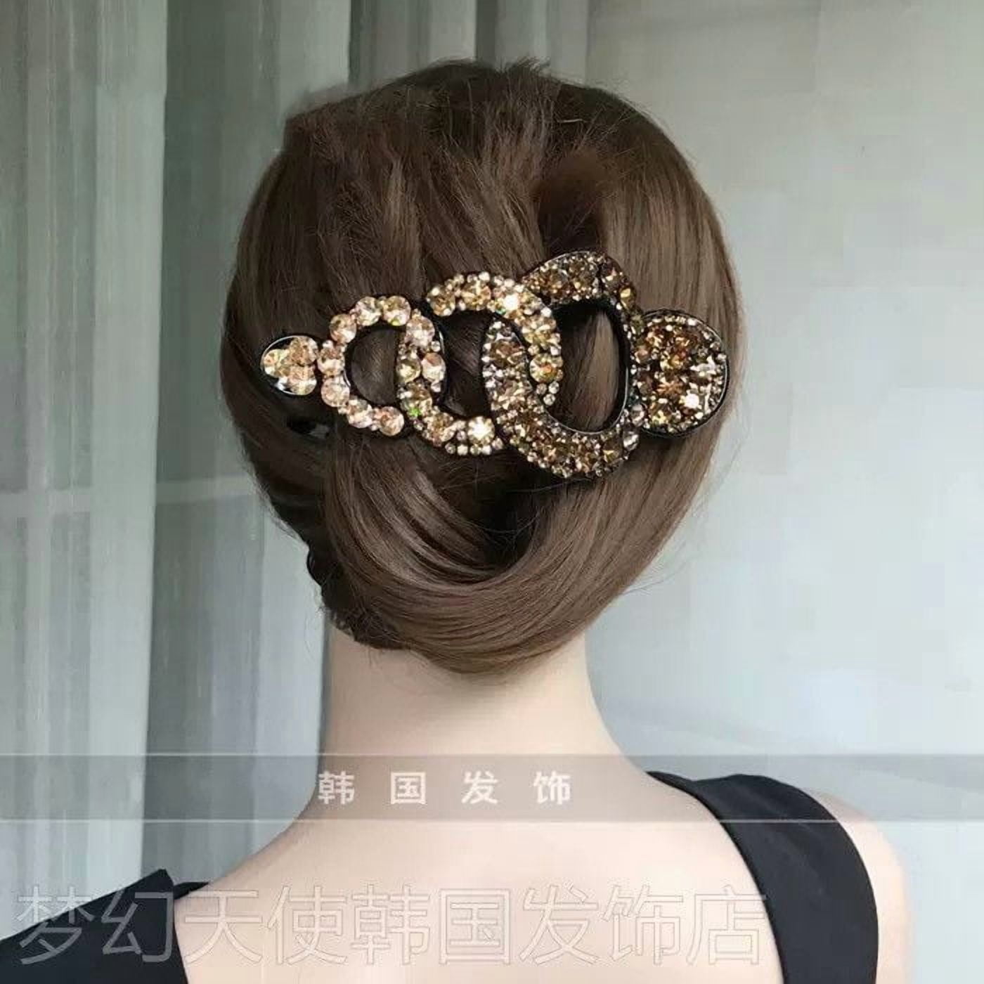 EKE Women’s Hair Clip Vintage Retro Back-Wear Elegant Hair Accessory with Fashion Texture