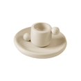 thumbnail image 4 of Portavelas cónico de cerámica con mango, soporte para velas, decoración decorativa de estilo nórdico para decoración de baño, versátil Estilo C, 4 of 9
