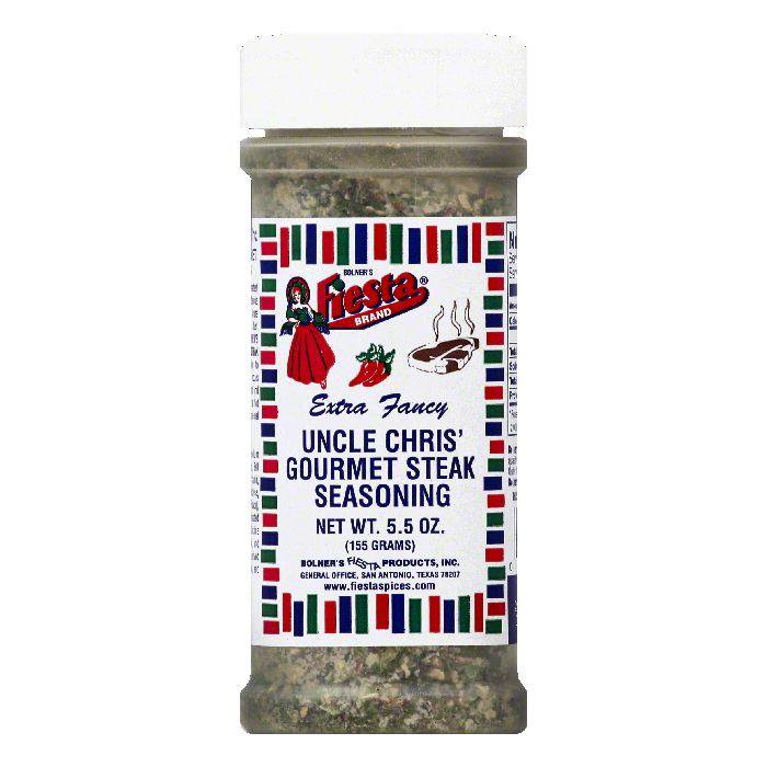 Fiesta Extra Fancy Uncle Chris' Gourmet Steak Seasoning, 5.5 OZ (Pack