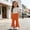Orange, variant on Girls Flare Pants Solid Color Front Slit Bell Bottom Cut Fashion Leggings High Elastic Stretchy Kids Casual Long Trousers