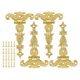 thumbnail image 2 of 4PCS Zinc Alloy Antique T Hinges for Cabinets Wooden Boxes Vintage Style, 2 of 11
