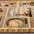 thumbnail image 4 of Allstar African Contours Collection Boats Area Rug (5' 2" x 7' 1"), 4 of 7