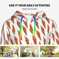 thumbnail image 4 of Honeii Carrot Pattern Womens Oversized Hoodies Long Sleeve Sweatshirts Pullover Fall Outfits with Pocket-XX-Large, 4 of 7