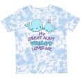 thumbnail image 3 of Inktastic My Great Aunt Whale-y Loves Me Boys or Girls Toddler T-Shirt, 3 of 5