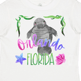 thumbnail image 4 of Inktastic Orlando Florida Cute Swimming Manatee Boys or Girls Toddler T-Shirt, 4 of 5