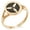 Rose Gold, variant on Stainless Steel Tree Ginkgo Leaves Kamon Crest Minimalist Oval Top Polished Statement Signet Ring