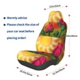 thumbnail image 3 of Disketp Rose Psychedelic Car Seat Covers Universal Front Seat Coves for Car Accessories ,Padded Car Covers for Automotive, SUV, Truck, and Van, 3 of 5