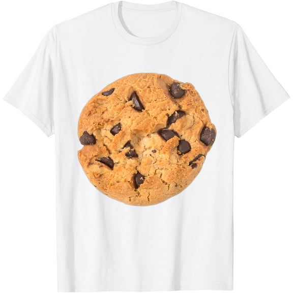 Chocolate Chip Cookie T-Shirt Last Minute Halloween Outfit T-ShirtMen's and women's pure cotton short-sleeved shirts