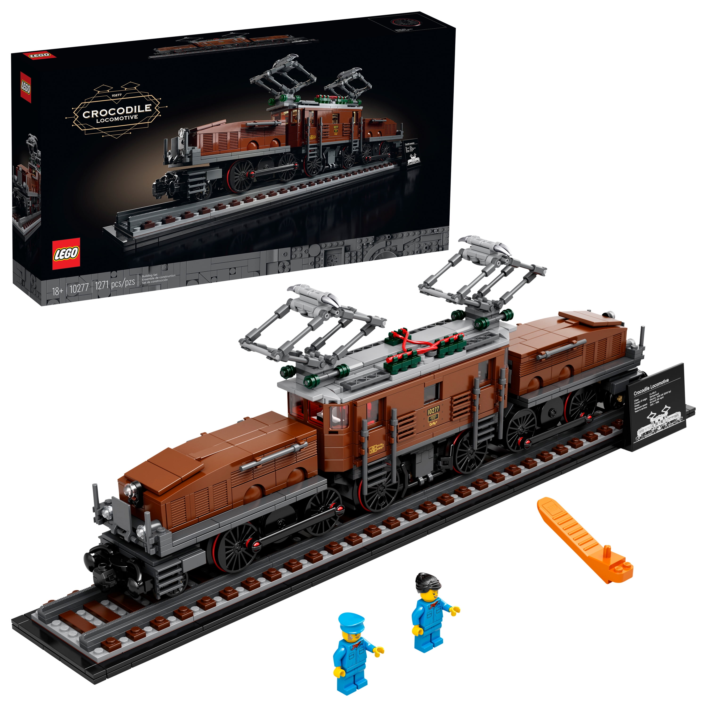 Menagerry voertuig winnaar LEGO Crocodile Locomotive 10277 Building Toy - Walmart.com