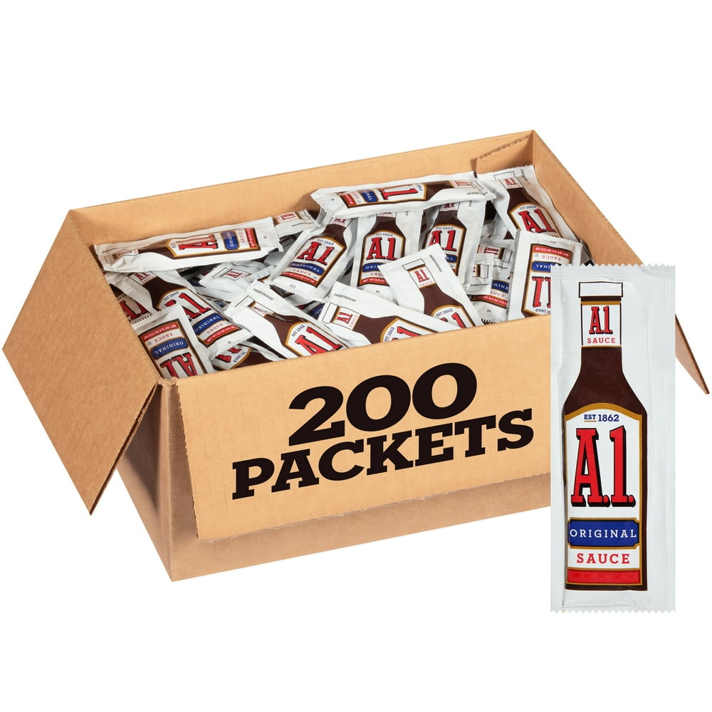 A.1. Original Steak Sauce Single Serve Packets, 200 ct Casepack