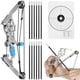 thumbnail image 1 of Mini juego compuesto de arco y flecha de tiro con arco, mini arco de bolsillo compacto de acero inoxidable para práctica de tiro al blanco, tiro con arco, entretenimiento, regalo divertido, 1 of 5