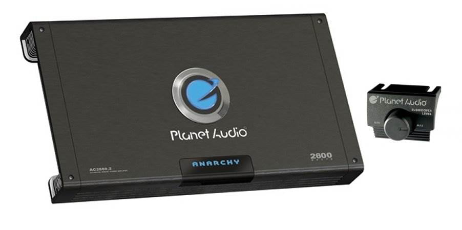 2 Planet Audio AC12D 12 3600W Subwoofers Amp Kit 2600W 2-Channel Amplifier 