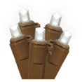 thumbnail image 2 of Vickerman 100 Warm White Wide Angle LED Light on Brown Wire, 34' Christmas Light Strand, 2 of 2
