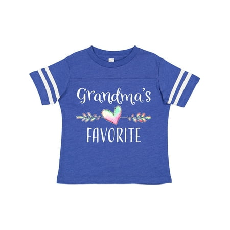 

Inktastic Grandmas Favorite- Heart Grandchild Boys or Girls Toddler T-Shirt