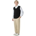 thumbnail image 6 of Classroom School Uniforms Big Kid Sweater Vest 56912, M, Black, 6 of 7