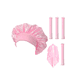 thumbnail image 1 of 6 En 1 Rulos, Rizador De Pelo Con Bufanda Y Gorro De Dormir Malubero Rosa, 1 of 5
