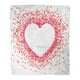 HATIART Flanelle Jeter Couverture Forme Confettis Coeur Blanc à l'Intérieur de la Saint-Valentin Jour de Félicitations Doux pour Canapé-Lit et Canapé 50x60 Pouces – image 1 sur 1