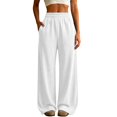 thumbnail image 5 of Breezora Womens High Waist Wide Leg Sports Pants Loose Fit Athletic Trousers with Pockets for Yoga Gym Running Workout Casual, 5 of 9